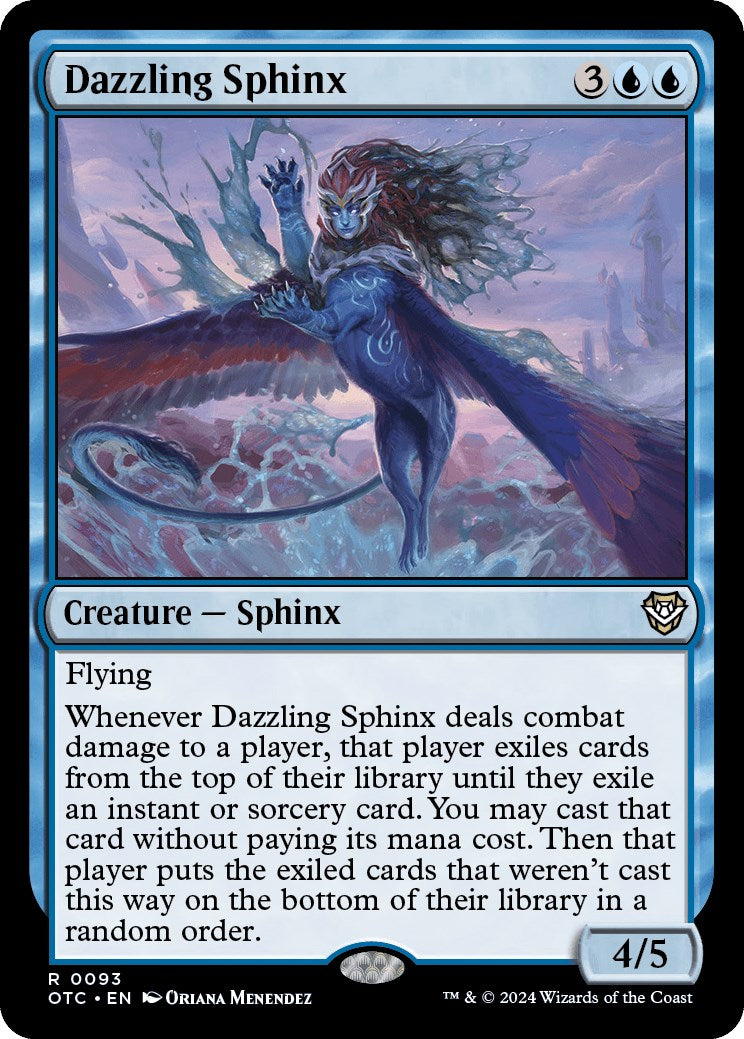 Dazzling Sphinx [Outlaws of Thunder Junction Commander] | Clutch Gaming