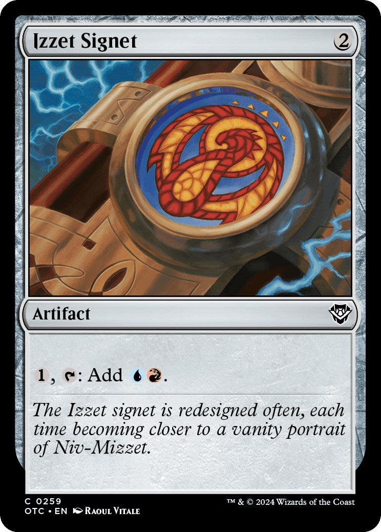 Izzet Signet [Outlaws of Thunder Junction Commander] | Clutch Gaming