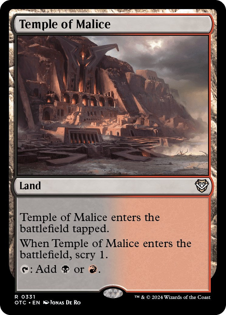 Temple of Malice [Outlaws of Thunder Junction Commander] | Clutch Gaming