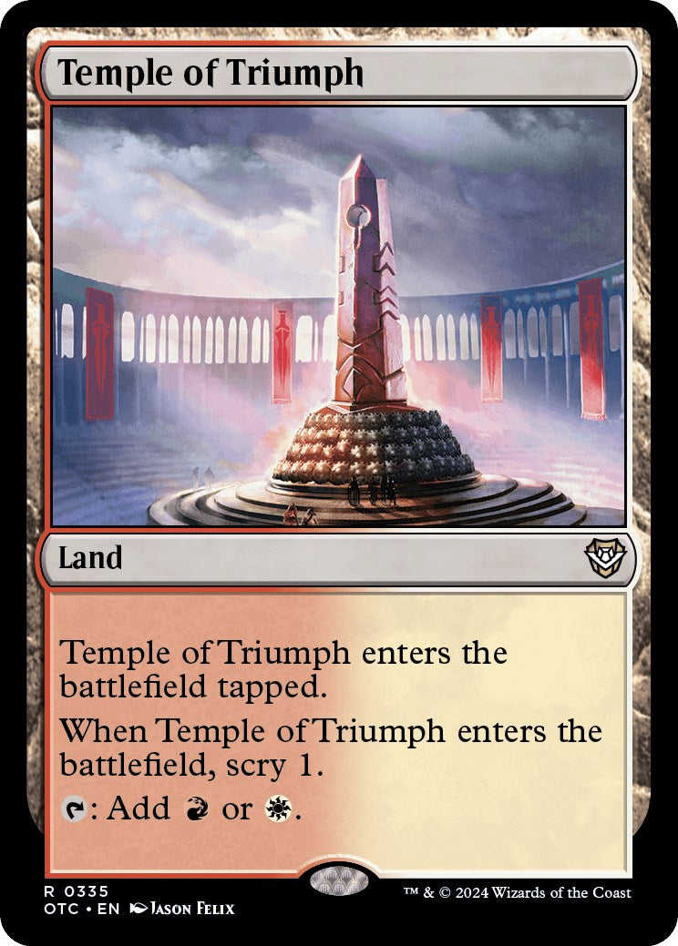 Temple of Triumph [Outlaws of Thunder Junction Commander] | Clutch Gaming