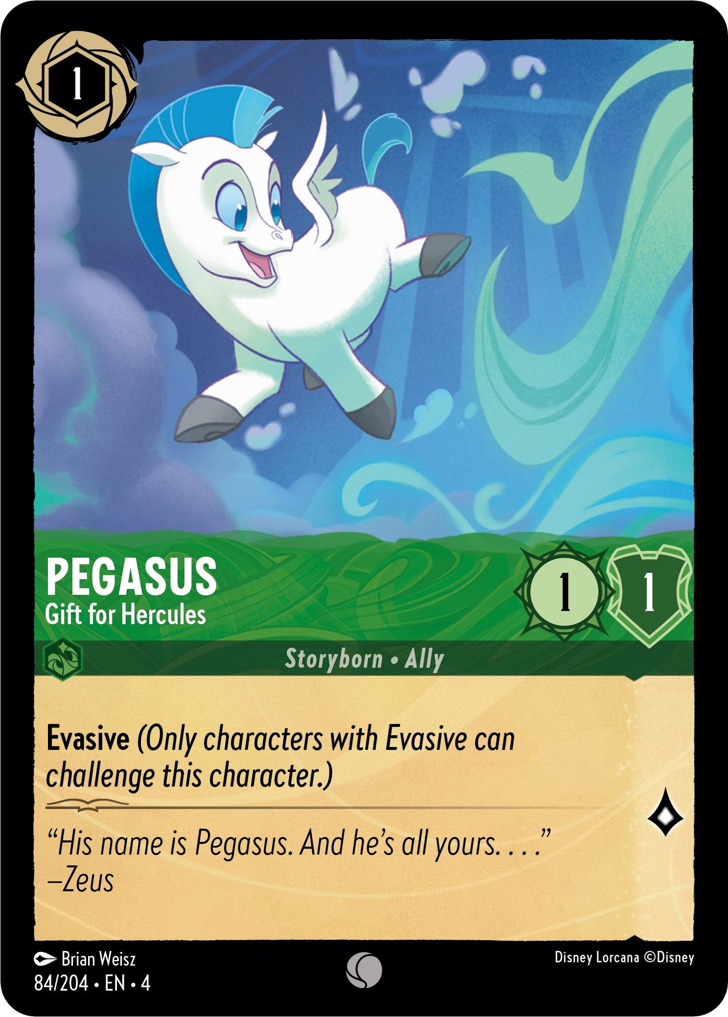 Pegasus - Gift for Hercules (84/204) [Ursula's Return] | Clutch Gaming