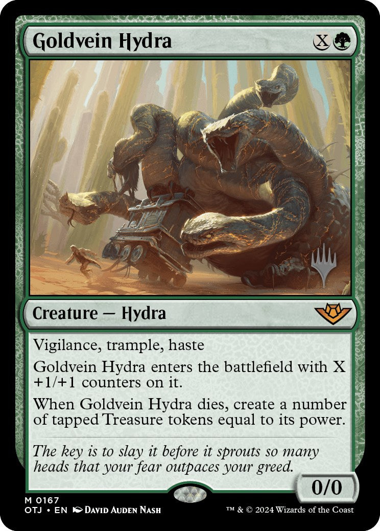 Goldvein Hydra (Promo Pack) [Outlaws of Thunder Junction Promos] | Clutch Gaming