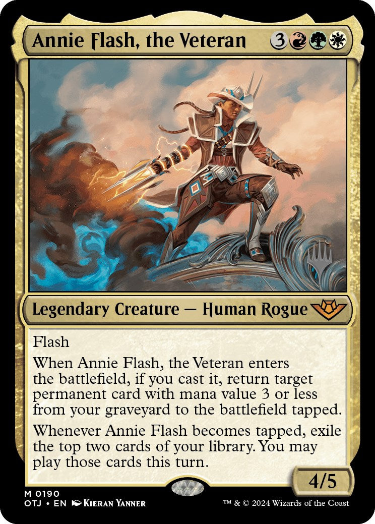 Annie Flash, the Veteran (Promo Pack) [Outlaws of Thunder Junction Promos] | Clutch Gaming