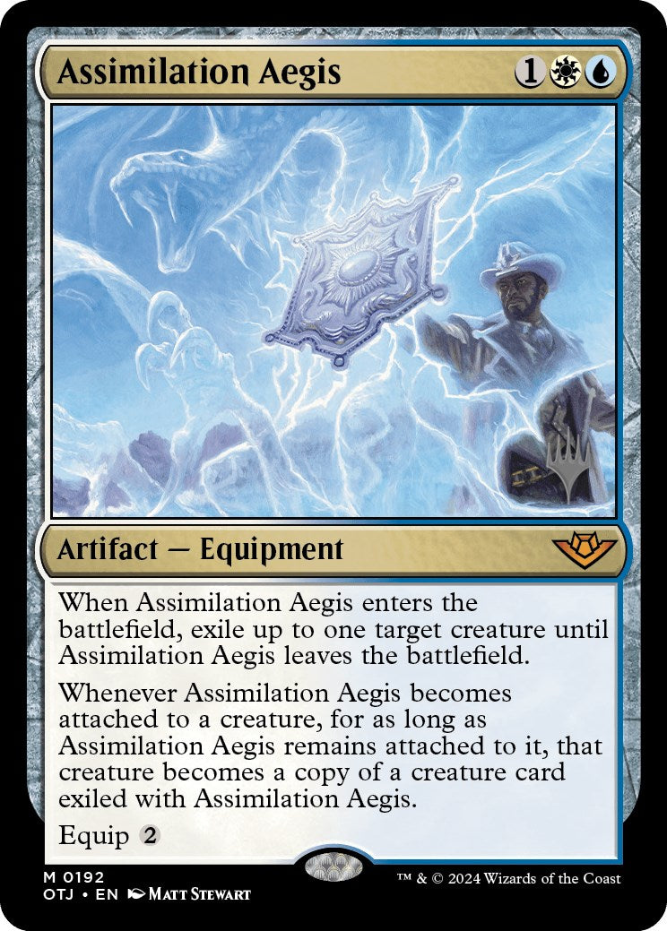 Assimilation Aegis (Promo Pack) [Outlaws of Thunder Junction Promos] | Clutch Gaming