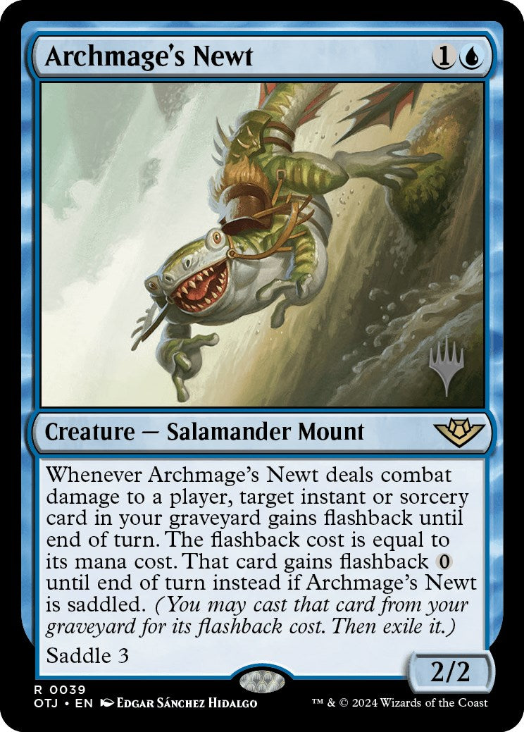 Archmage's Newt (Promo Pack) [Outlaws of Thunder Junction Promos] | Clutch Gaming