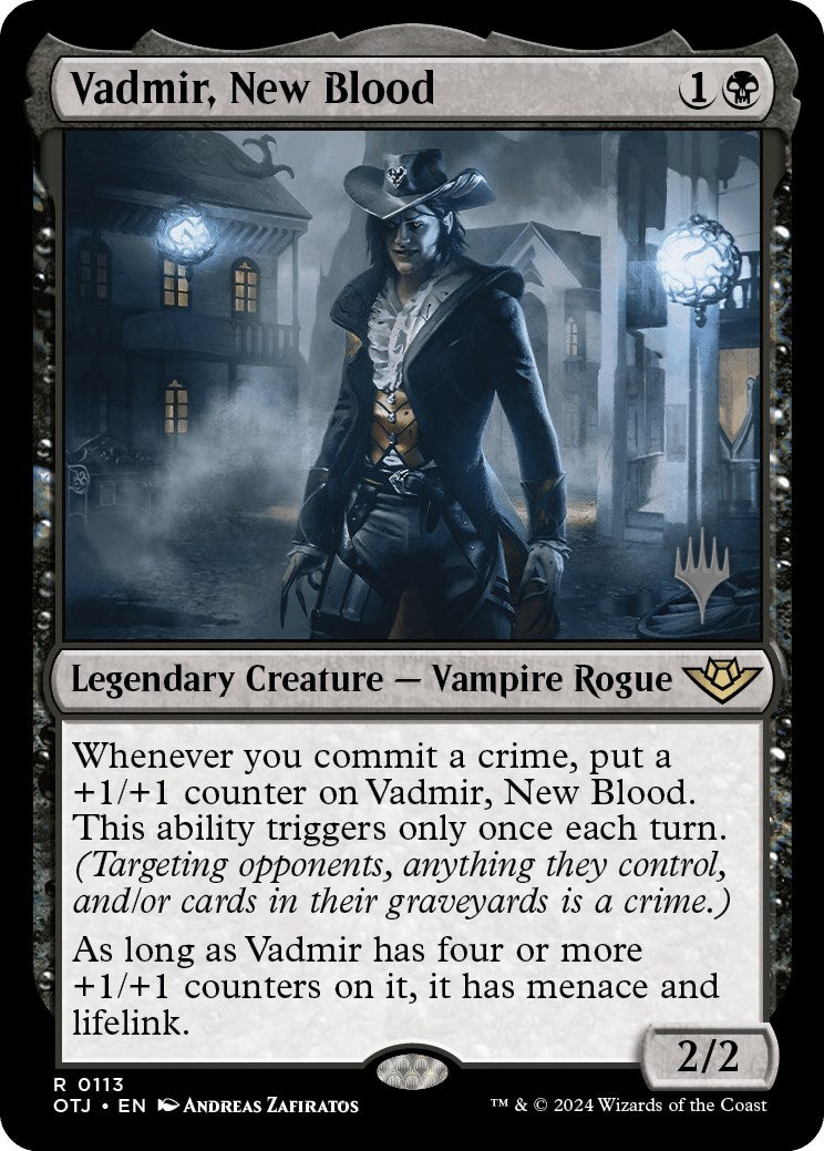 Vadmir, New Blood (Promo Pack) [Outlaws of Thunder Junction Promos] | Clutch Gaming