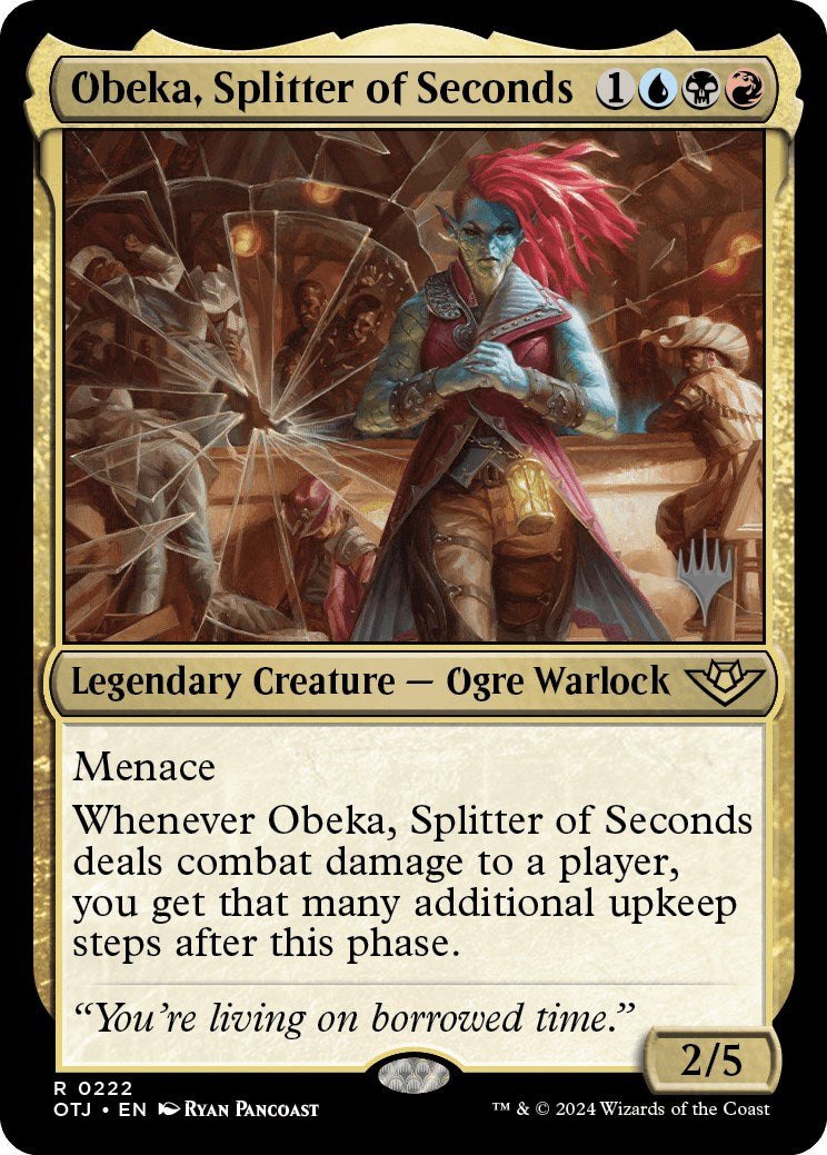 Obeka, Splitter of Seconds (Promo Pack) [Outlaws of Thunder Junction Promos] | Clutch Gaming