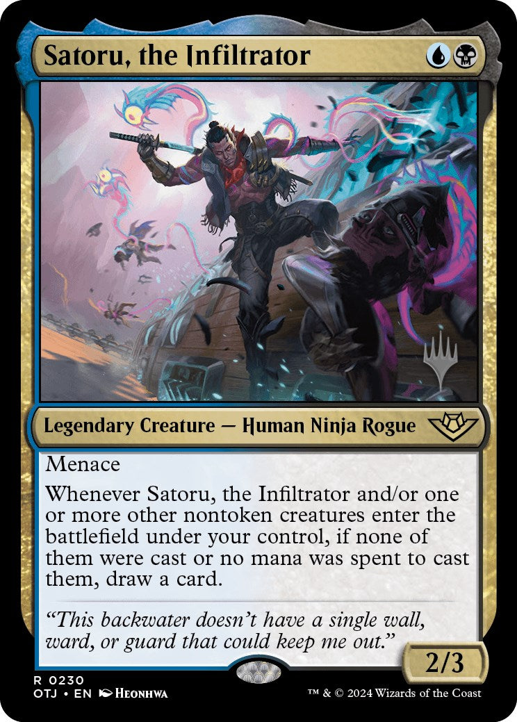 Satoru, the Infiltrator (Promo Pack) [Outlaws of Thunder Junction Promos] | Clutch Gaming