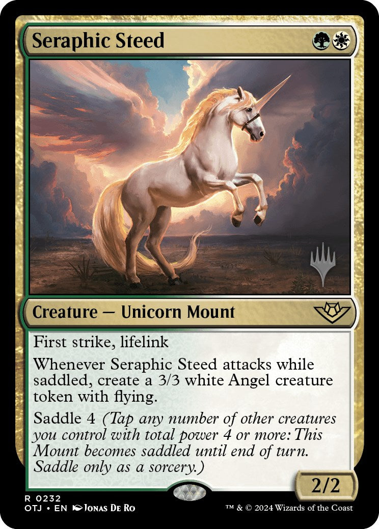 Seraphic Steed (Promo Pack) [Outlaws of Thunder Junction Promos] | Clutch Gaming