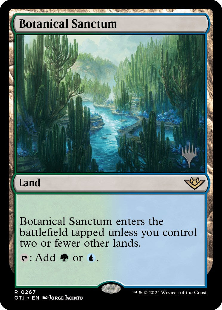 Botanical Sanctum (Promo Pack) [Outlaws of Thunder Junction Promos] | Clutch Gaming