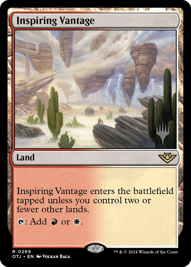 Inspiring Vantage (Promo Pack) [Outlaws of Thunder Junction Promos] | Clutch Gaming