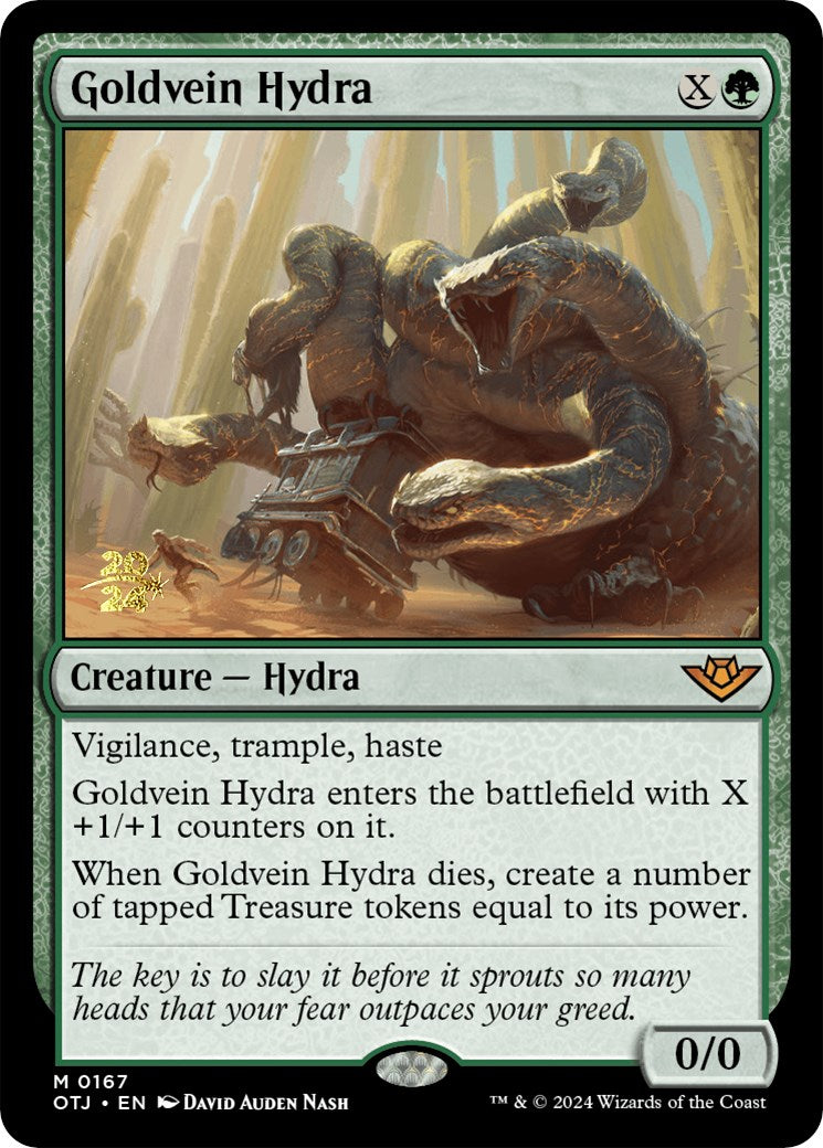 Goldvein Hydra [Outlaws of Thunder Junction Prerelease Promos] | Clutch Gaming