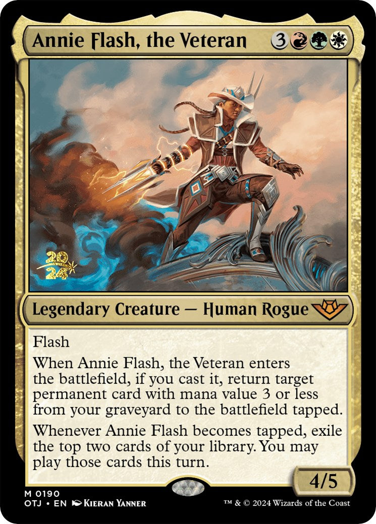 Annie Flash, the Veteran [Outlaws of Thunder Junction Prerelease Promos] | Clutch Gaming