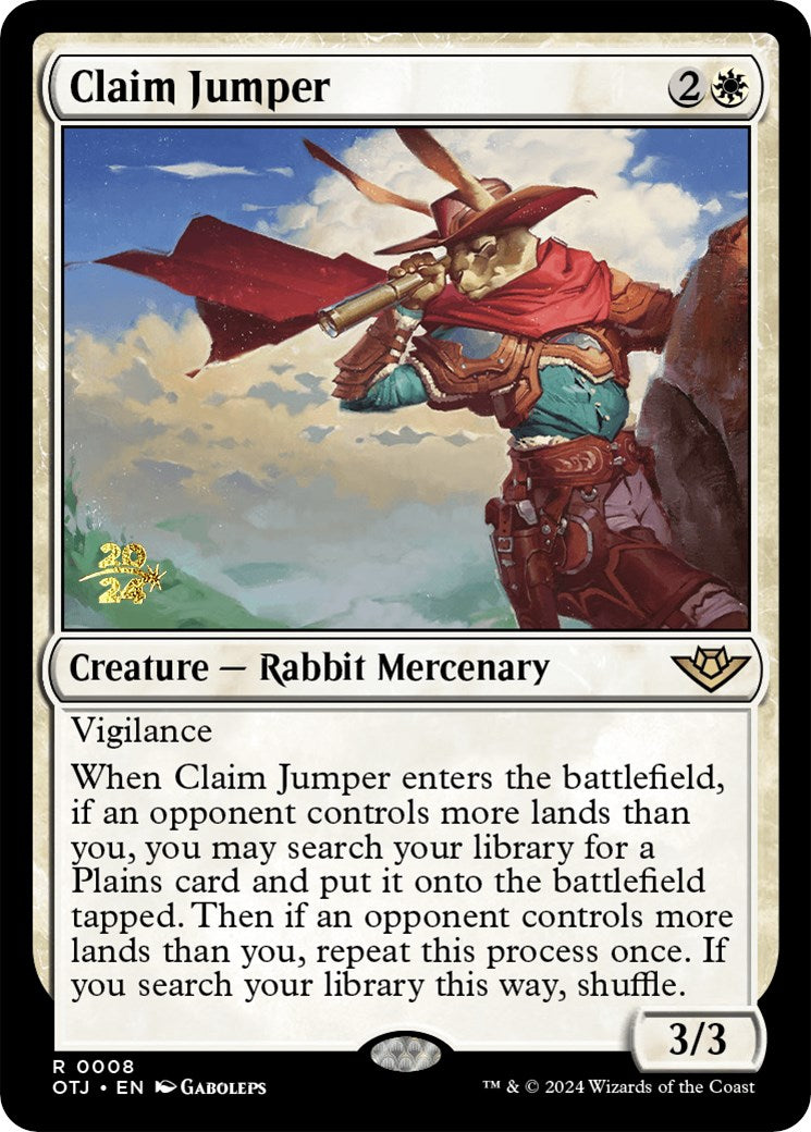 Claim Jumper [Outlaws of Thunder Junction Prerelease Promos] | Clutch Gaming