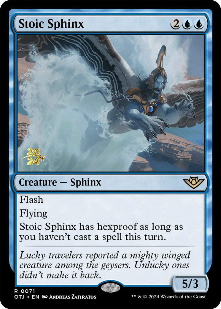 Stoic Sphinx [Outlaws of Thunder Junction Prerelease Promos] | Clutch Gaming