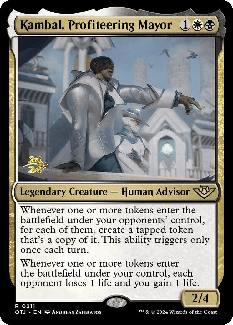 Kambal, Profiteering Mayor [Outlaws of Thunder Junction Prerelease Promos] | Clutch Gaming