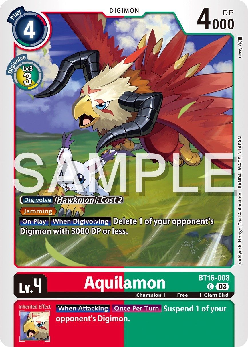 Aquilamon [BT16-008] [Beginning Observer] | Clutch Gaming