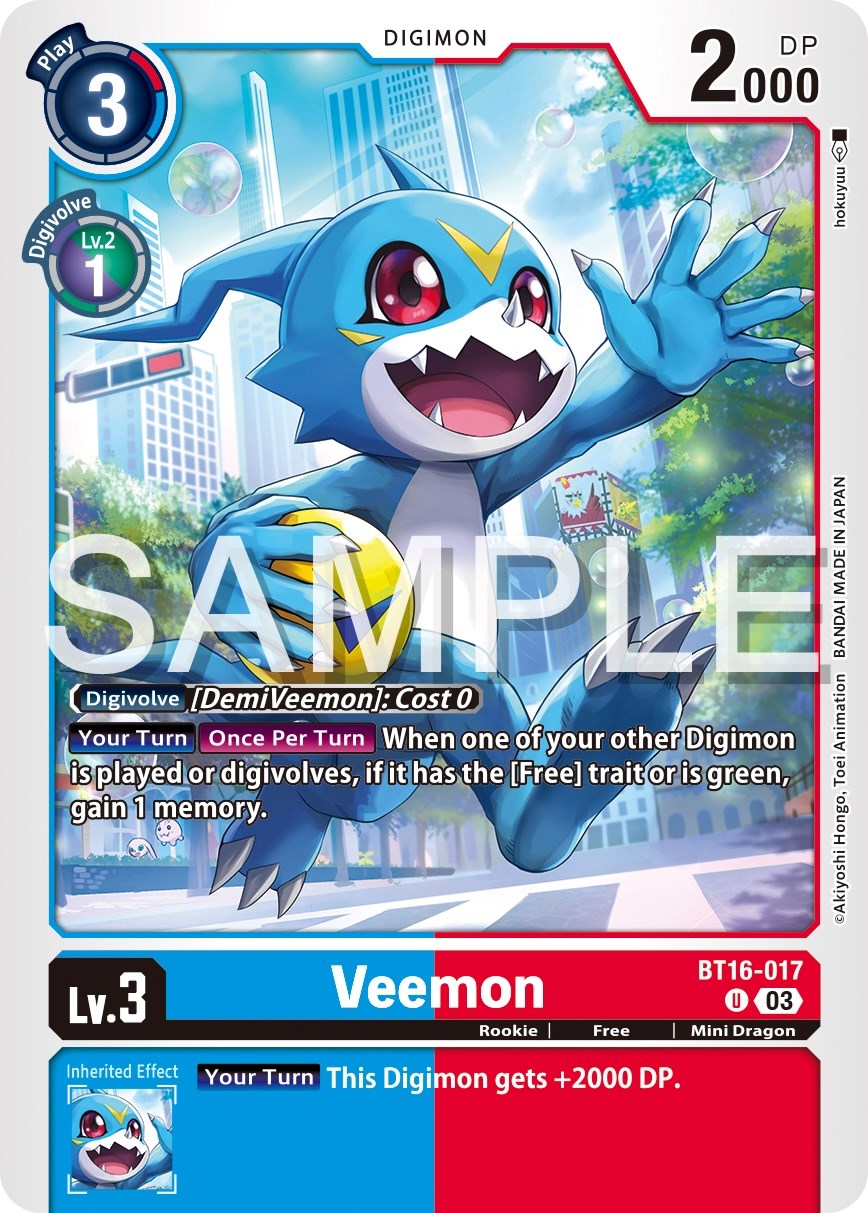 Veemon [BT16-017] [Beginning Observer] | Clutch Gaming