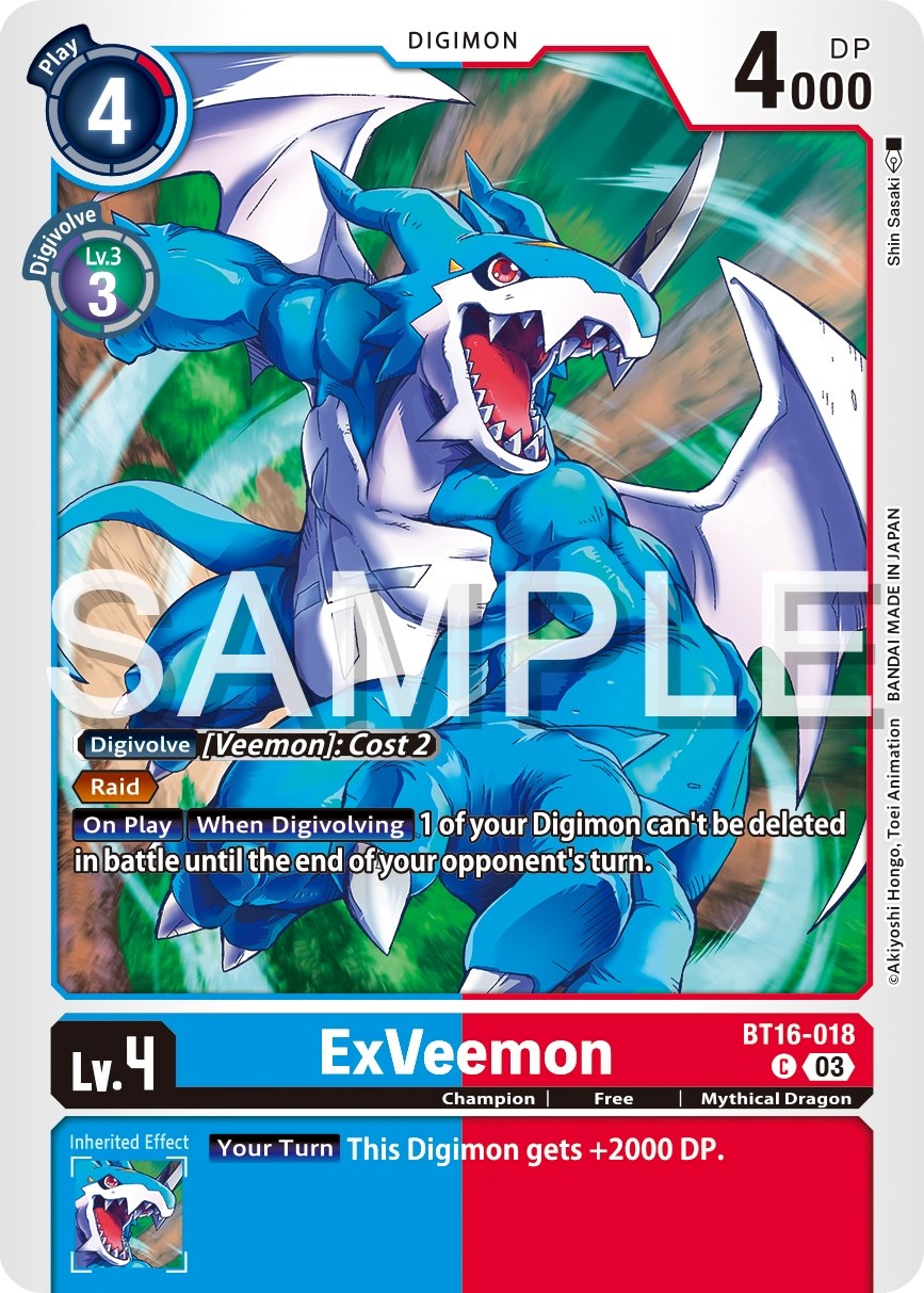 ExVeemon [BT16-018] [Beginning Observer] | Clutch Gaming