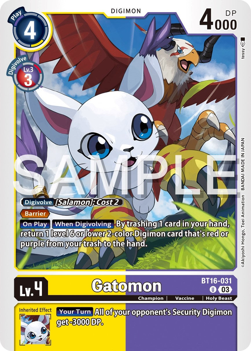 Gatomon [BT16-031] [Beginning Observer] | Clutch Gaming