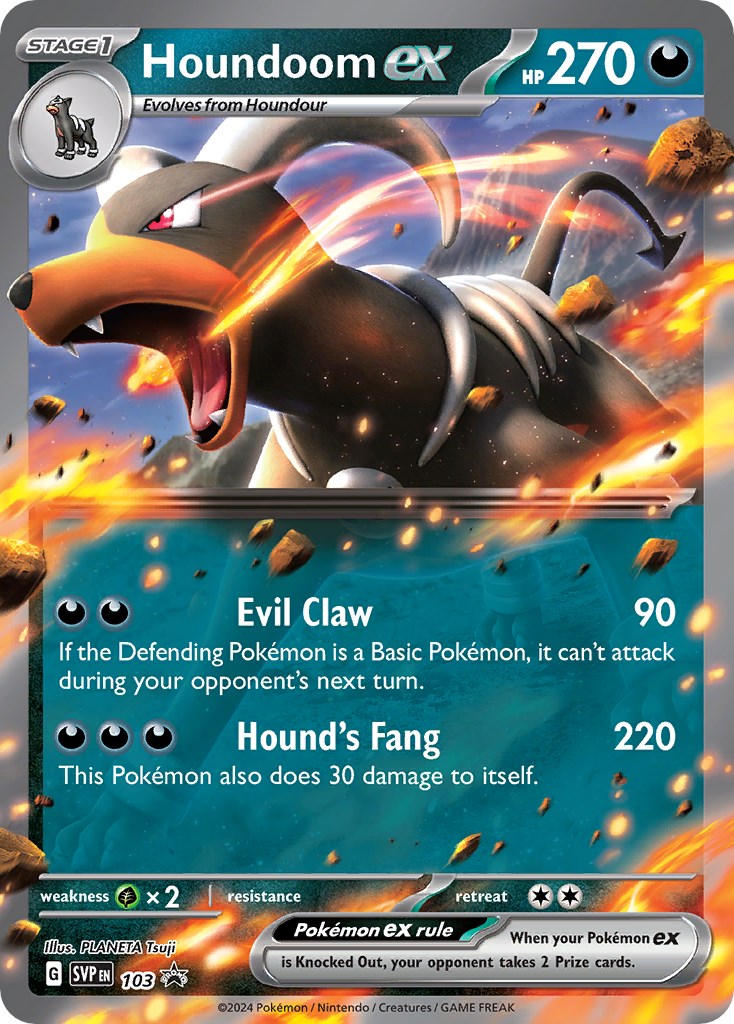 Houndoom ex (103) [Scarlet & Violet: Black Star Promos] | Clutch Gaming