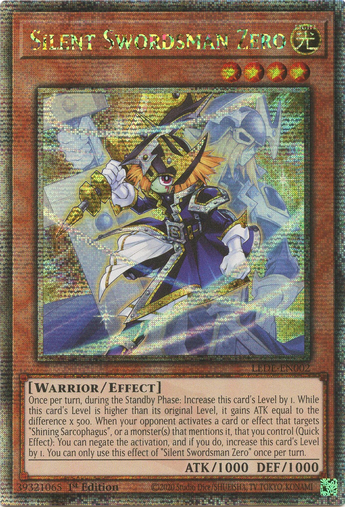 Silent Swordsman Zero [LEDE-EN002] Quarter Century Secret Rare | Clutch Gaming