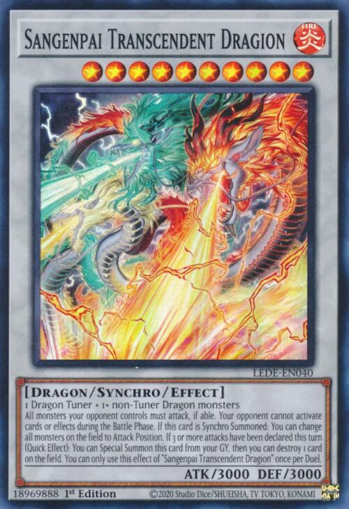 Sangenpai Transcendent Dragion [LEDE-EN040] Super Rare | Clutch Gaming