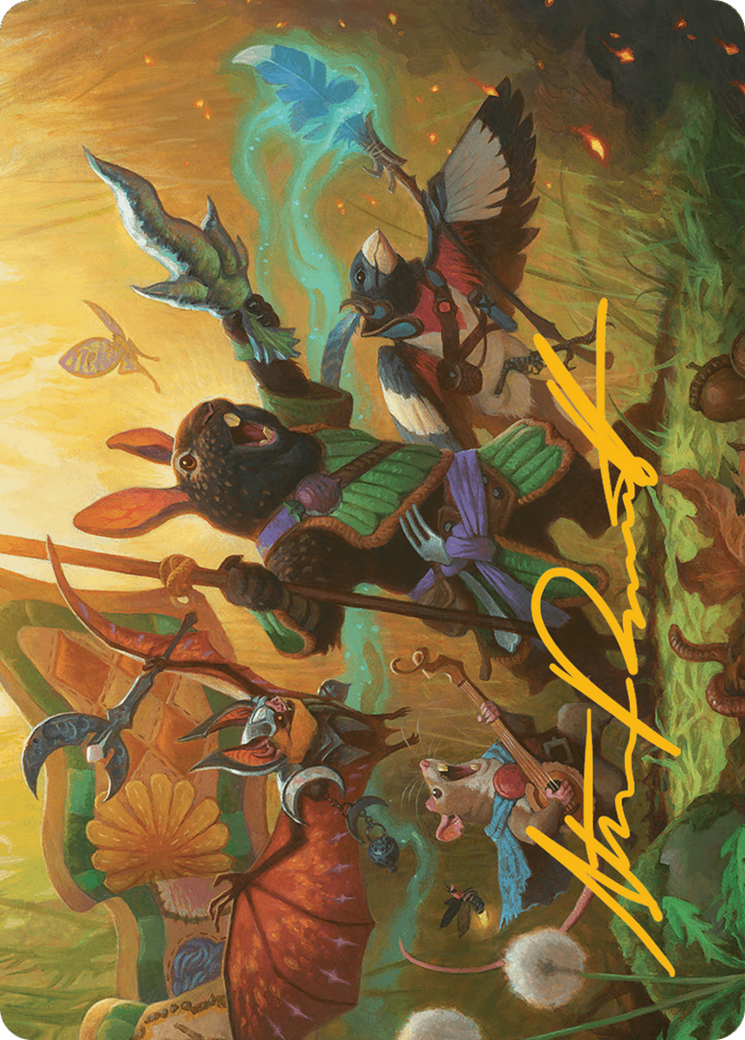 Valley Questcaller Art Card (Gold-Stamped Signature) [Bloomburrow Art Series] | Clutch Gaming