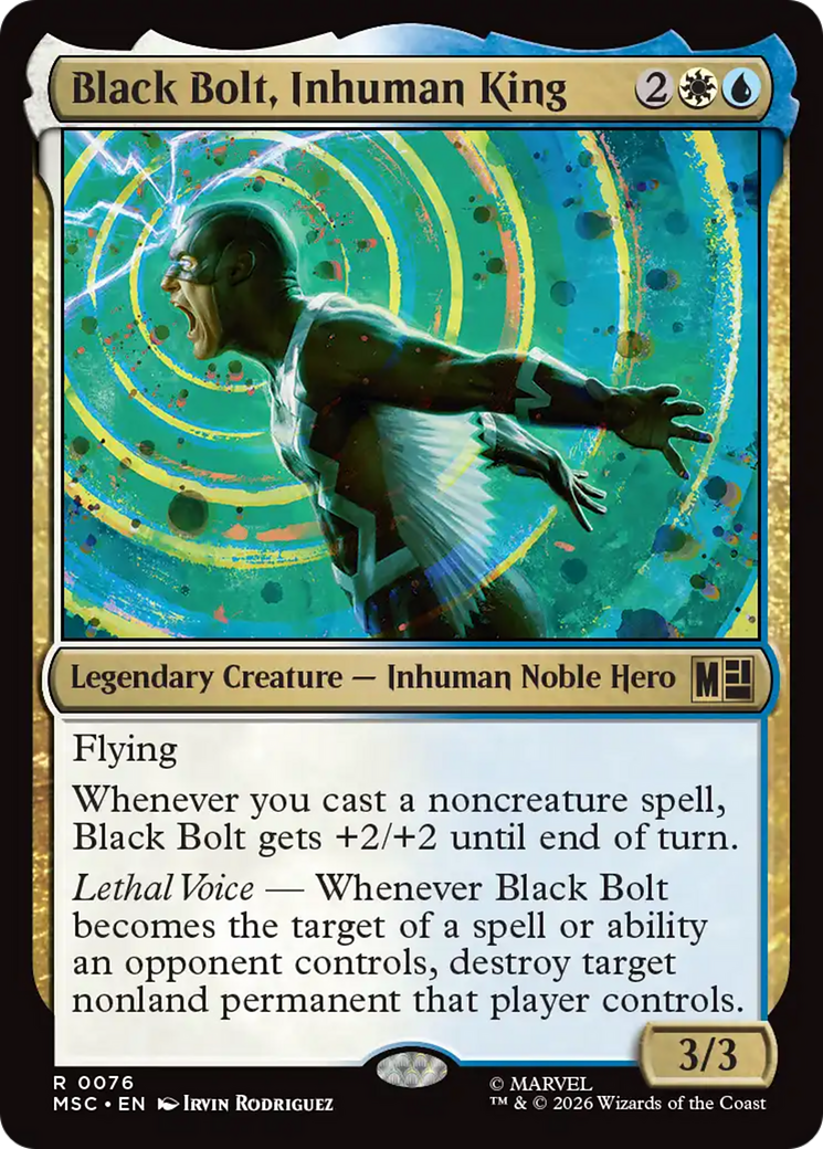Black Bolt, Inhuman King (Surge Foil) [Marvel Super Heroes Commander] | Clutch Gaming