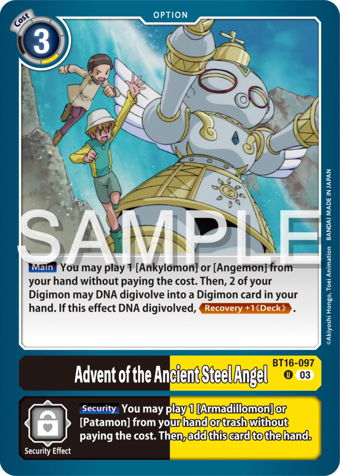 Advent of the Ancient Steel Angel [BT16-097] [Beginning Observer] | Clutch Gaming