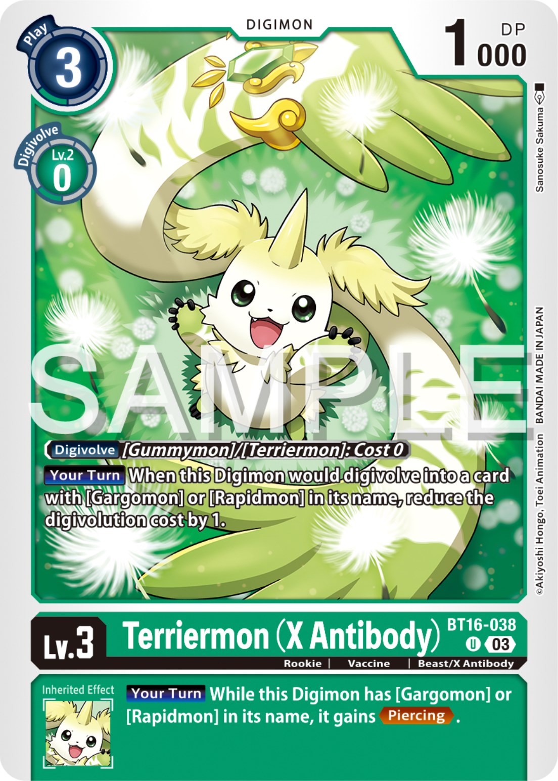 Terriermon (X Antibody) [BT16-038] [Beginning Observer] | Clutch Gaming