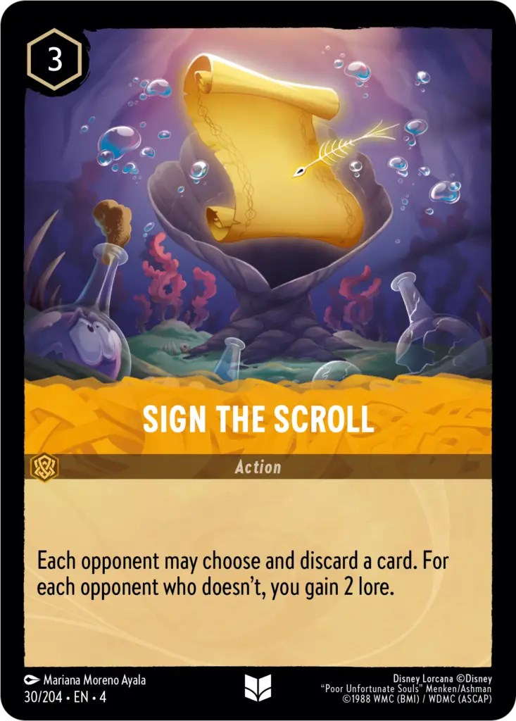 Sign the Scroll (30/204) [Ursula's Return] | Clutch Gaming