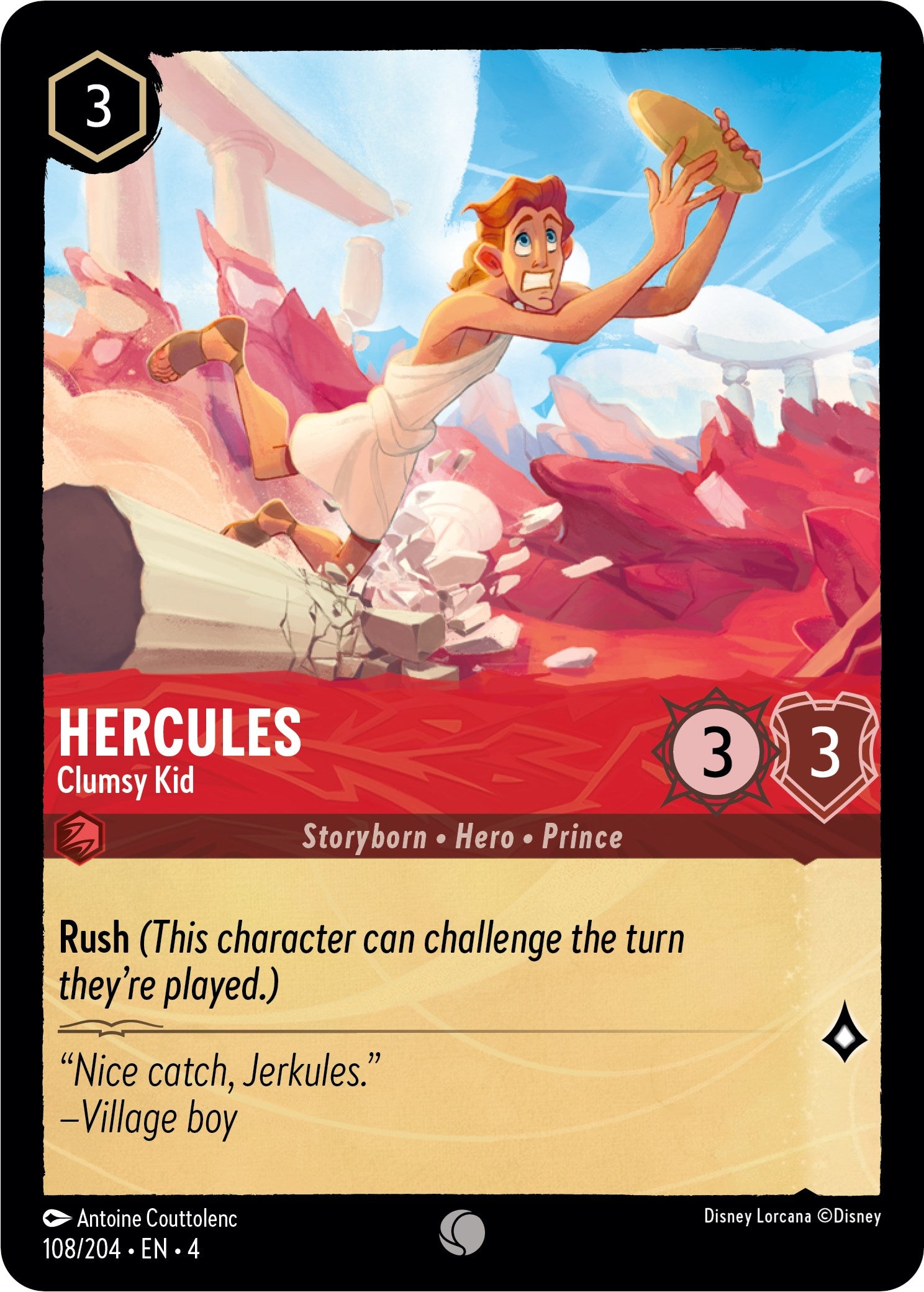 Hercules - Clumsy Kid (108/204) [Ursula's Return] | Clutch Gaming