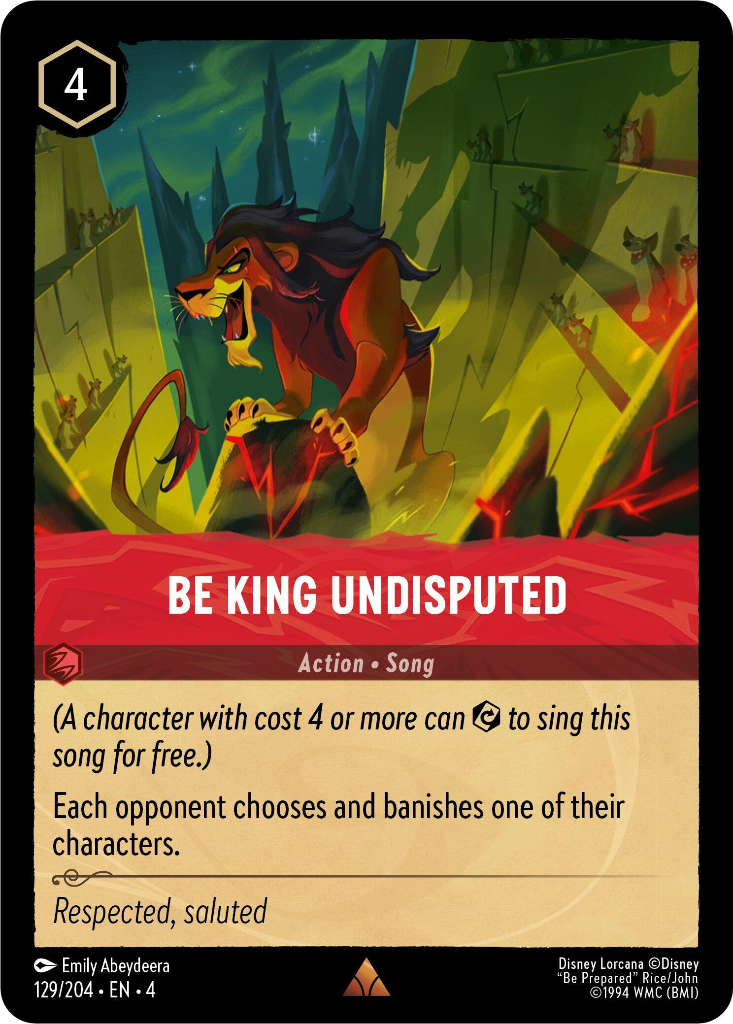 Be King Undisputed (129/204) [Ursula's Return] | Clutch Gaming