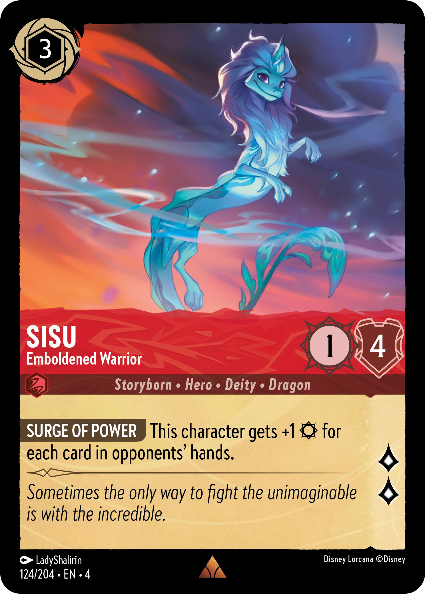 Sisu - Emboldened Warrior (124/204) [Ursula's Return] | Clutch Gaming