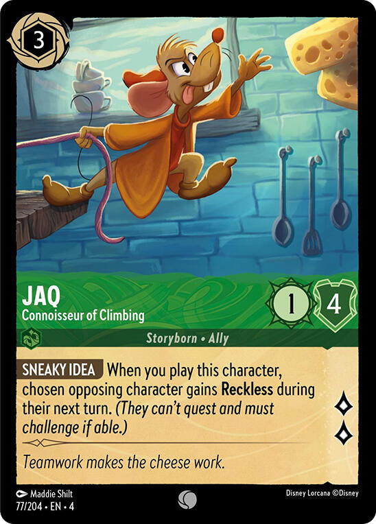 Jaq - Connoisseur of Climbing (77/204) [Ursula's Return] | Clutch Gaming