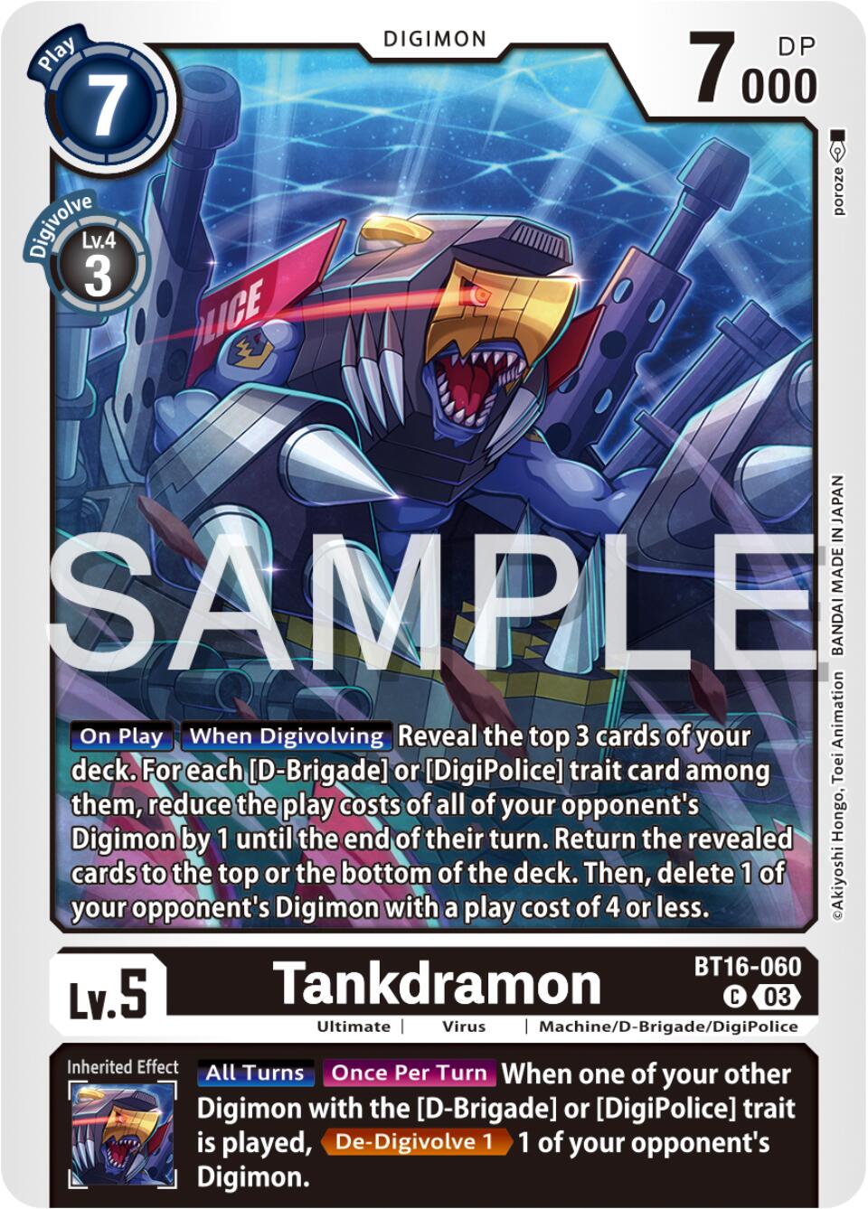 Tankdramon [BT16-060] [Beginning Observer] | Clutch Gaming