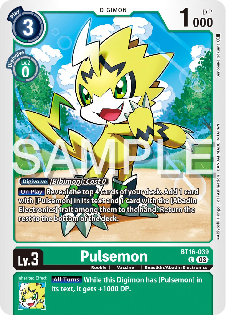 Pulsemon [BT16-039] [Beginning Observer] | Clutch Gaming