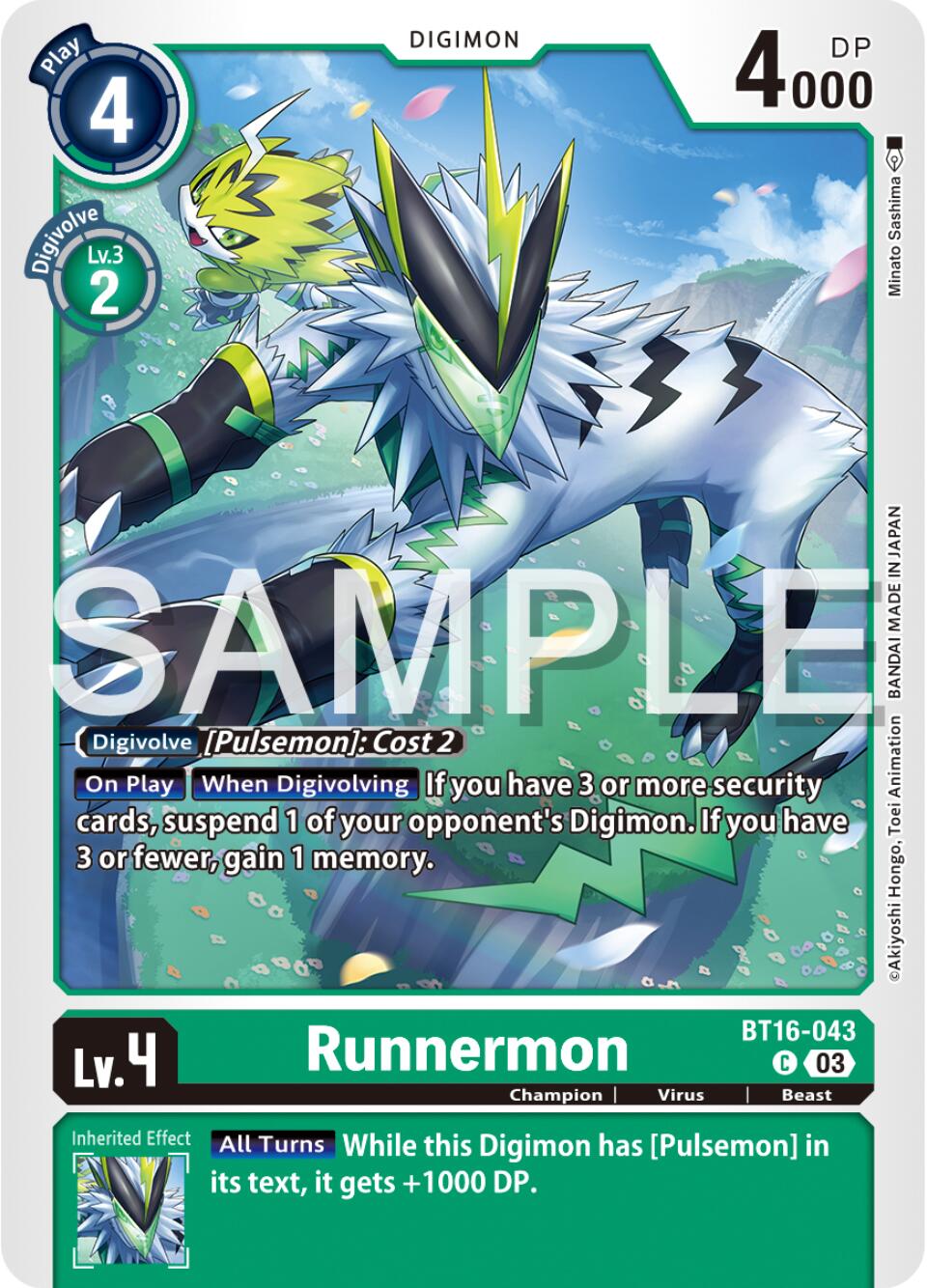 Runnermon [BT16-043] [Beginning Observer] | Clutch Gaming