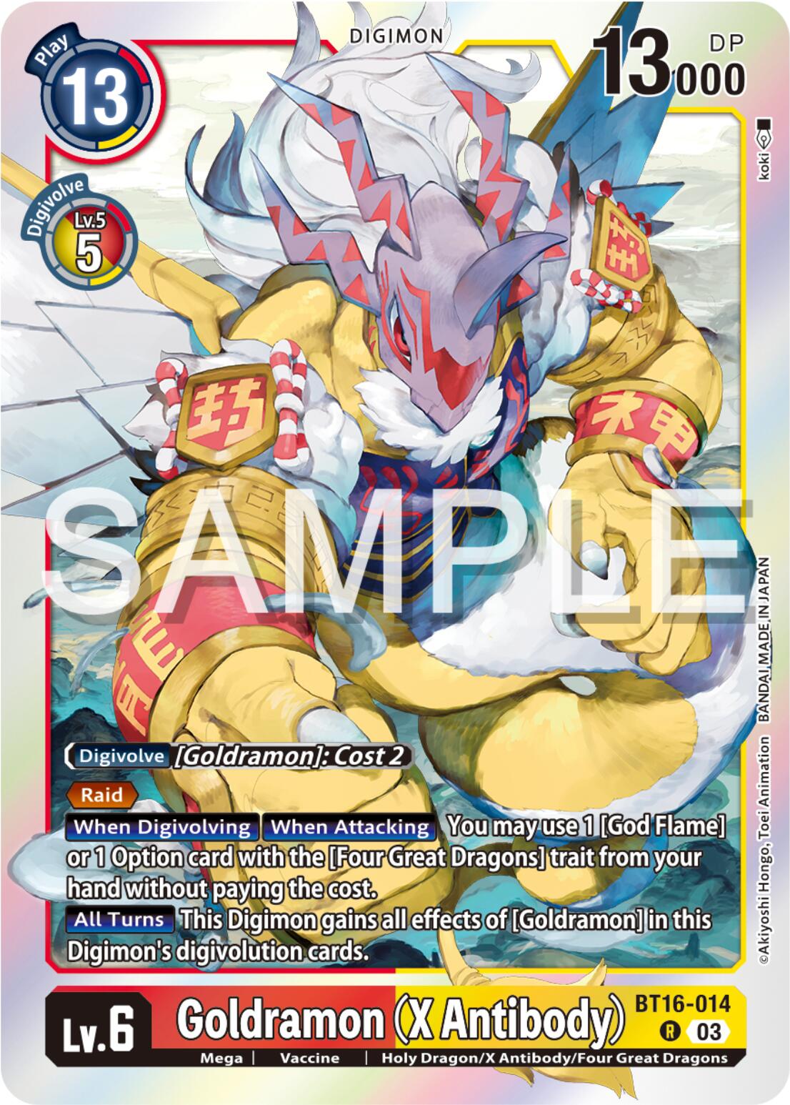 Goldramon (X Antibody) [BT16-014] [Beginning Observer] | Clutch Gaming