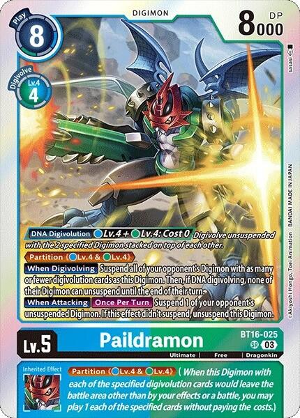 Paildramon [BT16-025] [Beginning Observer] | Clutch Gaming