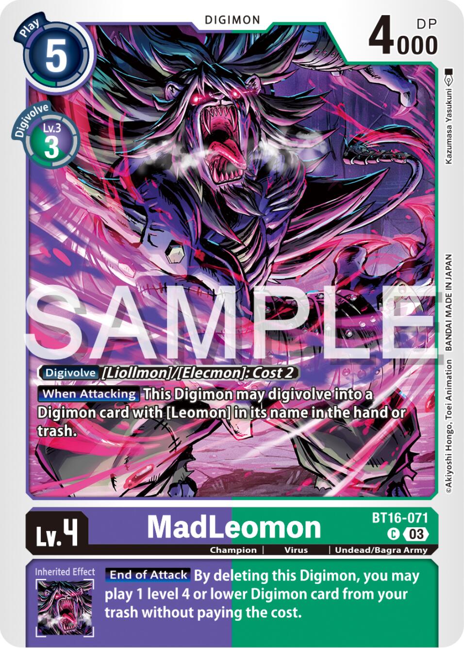 MadLeomon [BT16-071] [Beginning Observer] | Clutch Gaming