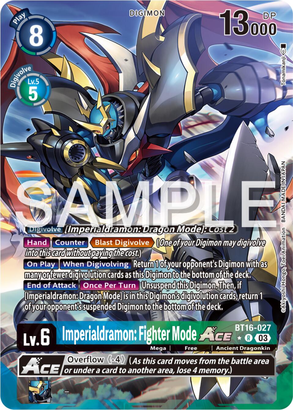 Imperialdramon: Fighter Mode Ace [BT16-027] (Alternate Art) [Beginning Observer] | Clutch Gaming