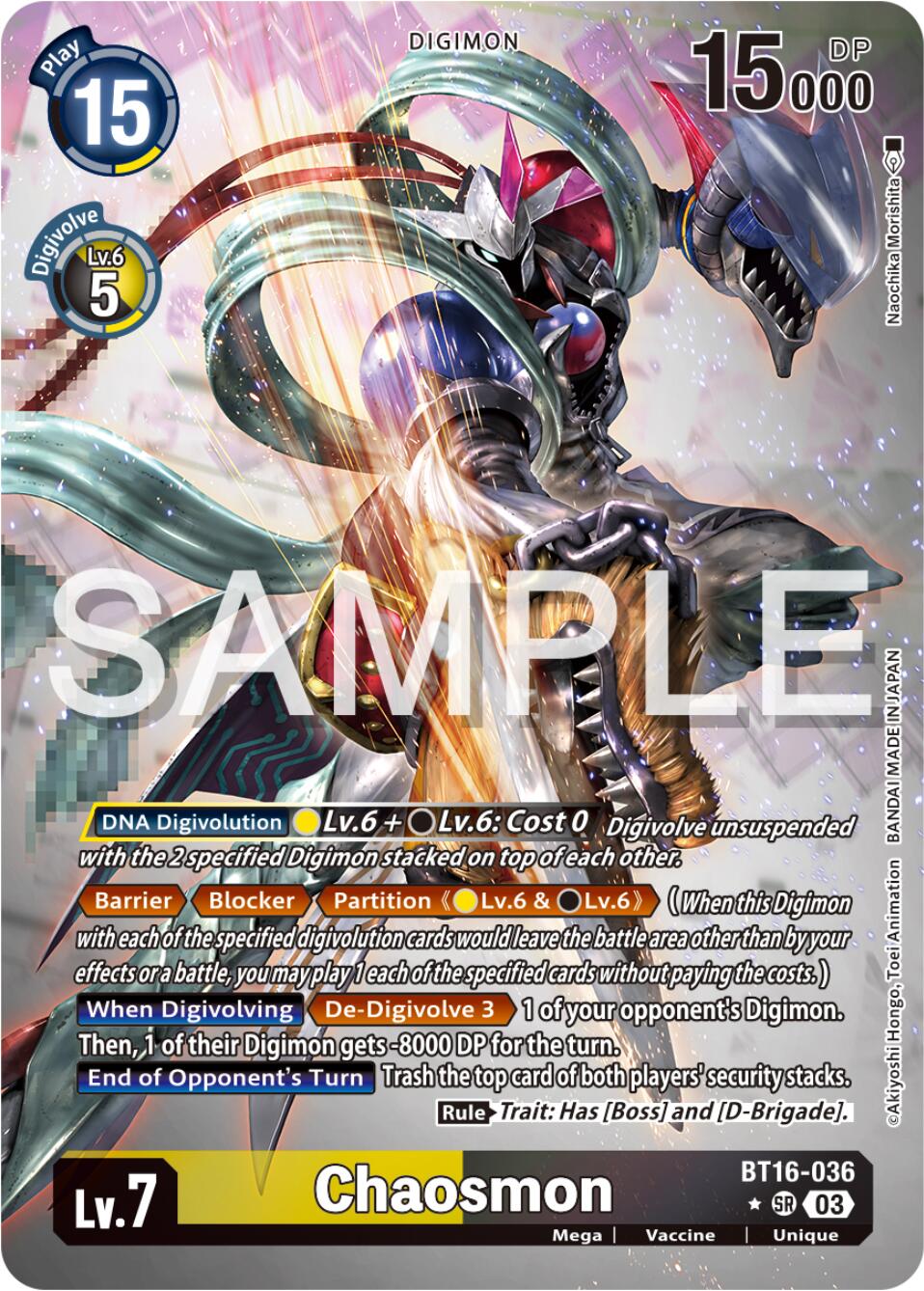 Chaosmon [BT16-036] (Alternate Art) [Beginning Observer] | Clutch Gaming