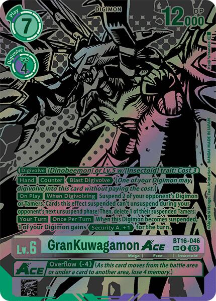 GranKuwagamon Ace [BT16-046] (Alternate Art) [Beginning Observer] | Clutch Gaming