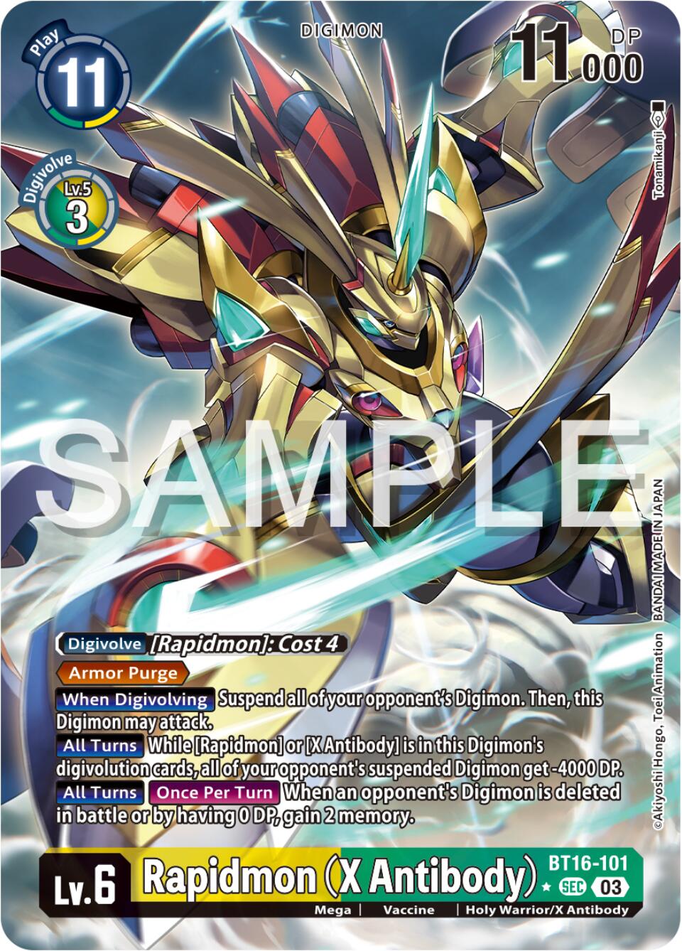 Rapidmon (X Antibody) [BT16-101] (Alternate Art) [Beginning Observer] | Clutch Gaming