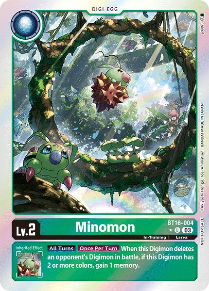 Minomon [BT16-004] (Box Promotion Pack: Beginning Observer) [Beginning Observer Promos] | Clutch Gaming