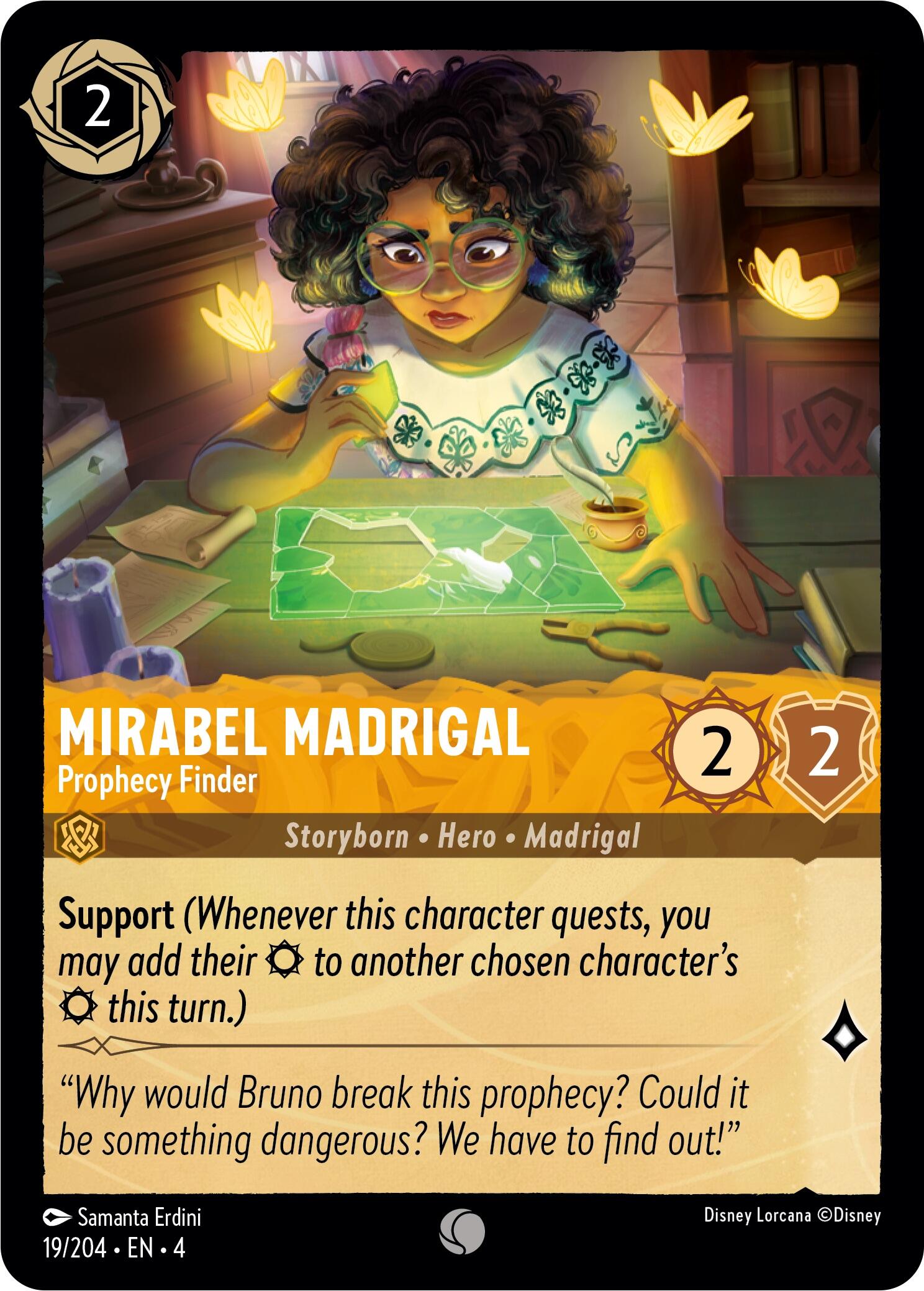 Mirabel Madrigal - Prophecy Finder (19/204) [Ursula's Return] | Clutch Gaming