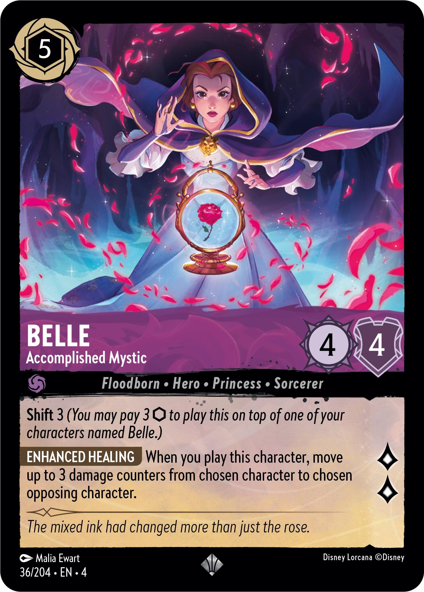 Belle - Accomplished Mystic (36/204) [Ursula's Return] | Clutch Gaming