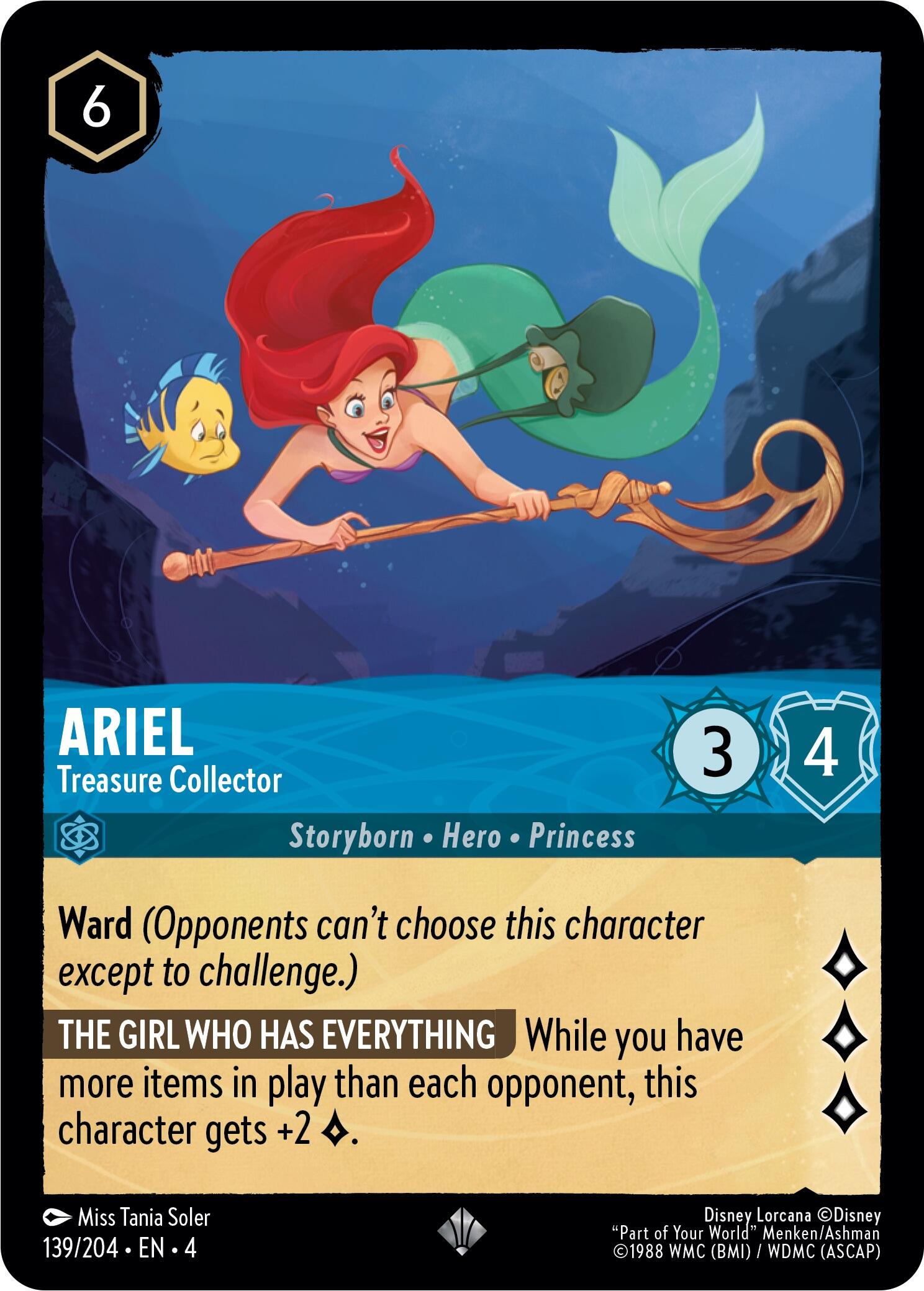 Ariel - Treasure Collector (139/204) [Ursula's Return] | Clutch Gaming